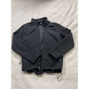 Eddie Bauer Men’s Softshell Jacket Fleece Lined Black Full Zip Size M